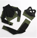 Conjunto Feminino Fitness (Calça, Jaqueta e Sutiã Esportivo)